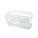 Maxbell 2 Tier Automatic Rolling Drink Storage Rack Can Dispenser for Pantry with Lid