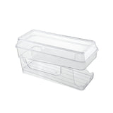 Maxbell 2 Tier Automatic Rolling Drink Storage Rack Can Dispenser for Pantry with Lid