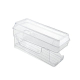 Maxbell 2 Tier Automatic Rolling Drink Storage Rack Can Dispenser for Pantry with Lid