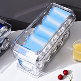 Maxbell 2 Tier Automatic Rolling Drink Storage Rack Can Dispenser for Pantry with Lid