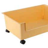 Maxbell File Box with Wheels Oversized Storage Container for Closet Office Kids Room Yellow S