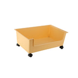 Maxbell File Box with Wheels Oversized Storage Container for Closet Office Kids Room Yellow S