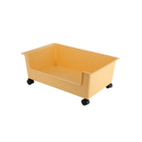 Maxbell File Box with Wheels Oversized Storage Container for Closet Office Kids Room Yellow S