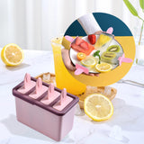 Maxbell Popsicle Maker DIY with Lids Kitchen Tools Ice Cream Maker for Home Homemade Pink