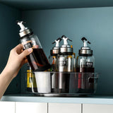 Maxbell Rotating Turntable Organizer Condiment Storage Rack for Dining Pantry Baking