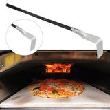 Maxbell Pizza Oven Ash Shovel Portable Cleaning Rake for Grill Fireplaces Wood Stove A