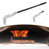 Maxbell Pizza Oven Ash Shovel Portable Cleaning Rake for Grill Fireplaces Wood Stove A