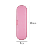 Maxbell Toothbrush Travel Case Protective Cover Compact Portable Holder for Bathroom Pink