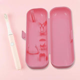 Maxbell Toothbrush Travel Case Protective Cover Compact Portable Holder for Bathroom Pink