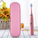 Maxbell Toothbrush Travel Case Protective Cover Compact Portable Holder for Bathroom Pink