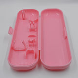 Maxbell Toothbrush Travel Case Protective Cover Compact Portable Holder for Bathroom Pink