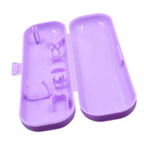 Maxbell Toothbrush Travel Case Protective Cover Compact Portable Holder for Bathroom Violet