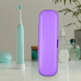 Maxbell Toothbrush Travel Case Protective Cover Compact Portable Holder for Bathroom Violet