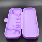 Maxbell Toothbrush Travel Case Protective Cover Compact Portable Holder for Bathroom Violet