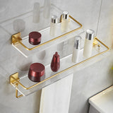 Maxbell Floating Shelf with Towel Rack Luxury Acrylic Shelf for Living Room Bathroom 50cm