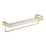 Maxbell Floating Shelf with Towel Rack Luxury Acrylic Shelf for Living Room Bathroom 50cm