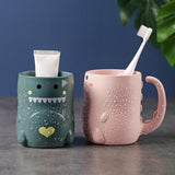 Maxbell Toothbrush Cup Holder Modern Hotel Couples Durable Drinking Cup Green