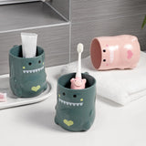 Maxbell Toothbrush Cup Holder Modern Hotel Couples Durable Drinking Cup Green