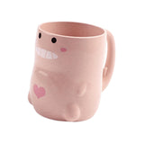 Maxbell Toothbrush Cup Holder Modern Hotel Couples Durable Drinking Cup Pink