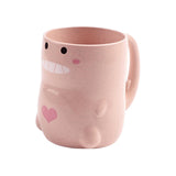 Maxbell Toothbrush Cup Holder Modern Hotel Couples Durable Drinking Cup Pink