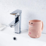 Maxbell Toothbrush Cup Holder Modern Hotel Couples Durable Drinking Cup Pink