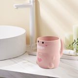 Maxbell Toothbrush Cup Holder Modern Hotel Couples Durable Drinking Cup Pink