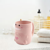 Maxbell Toothbrush Cup Holder Modern Hotel Couples Durable Drinking Cup Pink