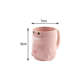 Maxbell Toothbrush Cup Holder Modern Hotel Couples Durable Drinking Cup Pink