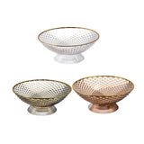 Maxbell Decorative Pedestal Bowl for Dining Room Farmhouse Centerpiece Desktop Decor transparent