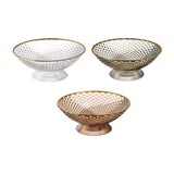 Maxbell Decorative Pedestal Bowl for Dining Room Farmhouse Centerpiece Desktop Decor transparent