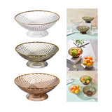 Maxbell Decorative Pedestal Bowl for Dining Room Farmhouse Centerpiece Desktop Decor transparent