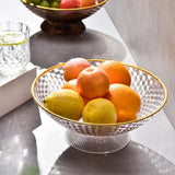 Maxbell Decorative Pedestal Bowl for Dining Room Farmhouse Centerpiece Desktop Decor transparent