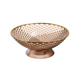 Maxbell Decorative Pedestal Bowl for Dining Room Farmhouse Centerpiece Desktop Decor orange