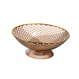 Maxbell Decorative Pedestal Bowl for Dining Room Farmhouse Centerpiece Desktop Decor orange