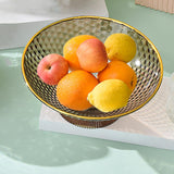 Maxbell Decorative Pedestal Bowl for Dining Room Farmhouse Centerpiece Desktop Decor orange