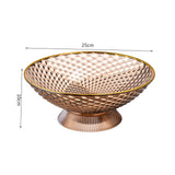 Maxbell Decorative Pedestal Bowl for Dining Room Farmhouse Centerpiece Desktop Decor orange