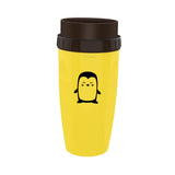 Maxbell Coverless Twist Cup Portable with Stainless Steel Straw Insulated Coffee Cup penguin yellow