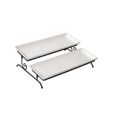 Maxbell Tiered Tray Stand Serving Plates for Wedding Party Birthday