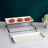 Maxbell Tiered Tray Stand Serving Plates for Wedding Party Birthday