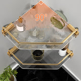 Maxbell Corner Shower Caddy Corner Shelf Rustproof Shower Corner Organizer for Dorms Single Aureate