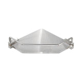 Maxbell Corner Shower Caddy Corner Shelf Rustproof Shower Corner Organizer for Dorms Single Argent