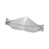 Maxbell Corner Shower Caddy Corner Shelf Rustproof Shower Corner Organizer for Dorms Single Argent