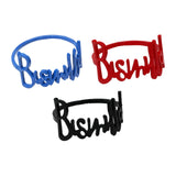 Maxbell Bismillah Letter Napkin Rings Set*6x Napkin Buckles for Holiday Home Wedding blue