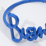 Maxbell Bismillah Letter Napkin Rings Set*6x Napkin Buckles for Holiday Home Wedding blue