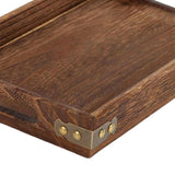 Maxbell Wood Serving Tray Platter Eating Tray for Breakfast in Bed Convenient Sturdy 36x24x4cm