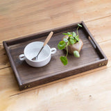 Maxbell Wood Serving Tray Platter Eating Tray for Breakfast in Bed Convenient Sturdy 36x24x4cm