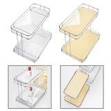 Maxbell Countertop Organizer Multipurpose 2 Tiers Specialty Plates Fruit Cakes Stand Argent