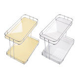 Maxbell Countertop Organizer Multipurpose 2 Tiers Specialty Plates Fruit Cakes Stand Argent