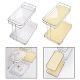 Maxbell Countertop Organizer Multipurpose 2 Tiers Specialty Plates Fruit Cakes Stand Argent