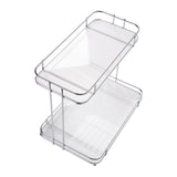 Maxbell Countertop Organizer Multipurpose 2 Tiers Specialty Plates Fruit Cakes Stand Argent